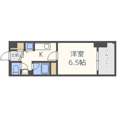 阿波座駅 徒歩10分 10階の物件間取画像